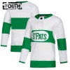 Toronto Maple Leafs Hockeydrakt Custom St Pats Hvit Adidas Authentic - Barn